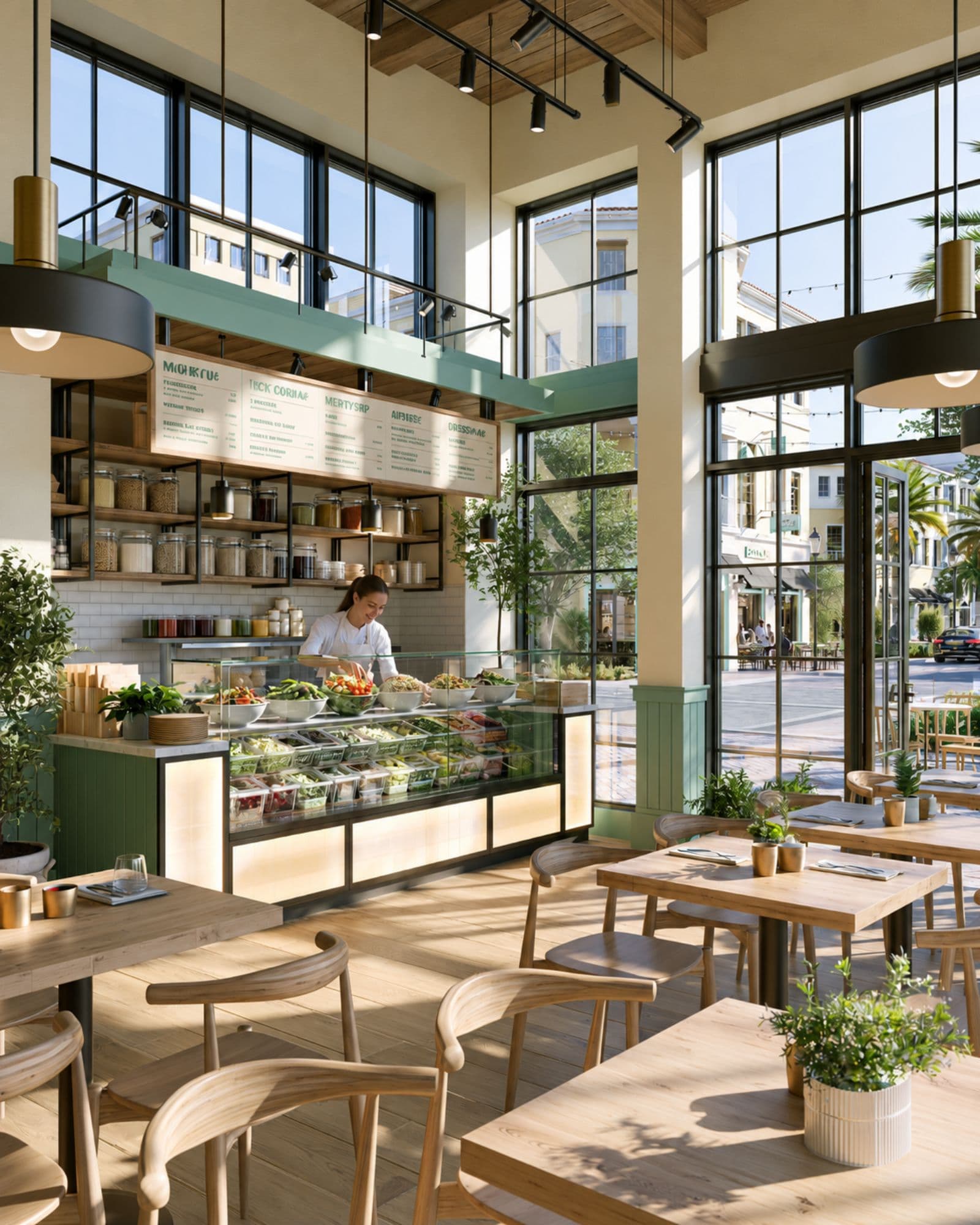Restaurant space concept, Banyan Groves Town Center
