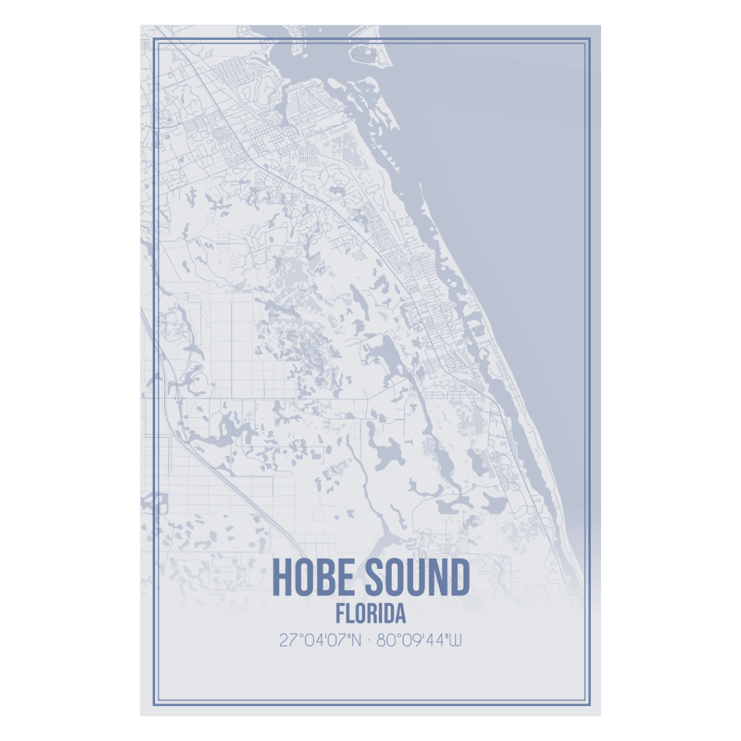 Map of Hobe Sound, Florida